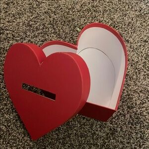 Valentines Day Heart-Shaped Red Holiday Box